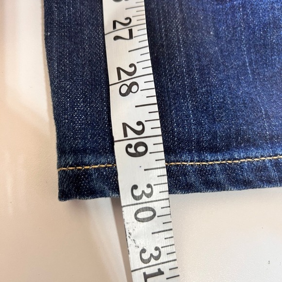 Vintage J.Crew Stretch Straight Leg Jeans Dark Wash Blue Denim Womens Sz 4 USA - Picture 7 of 10